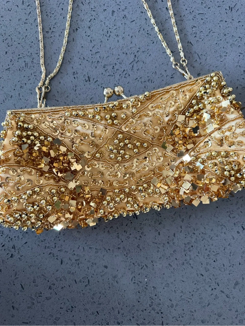 Ohh! Ashley Handcrafted Beaded Evening Clutch Purse